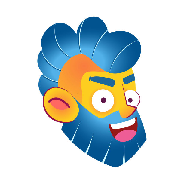 孤立的男性城市人物化身矢量图片下载