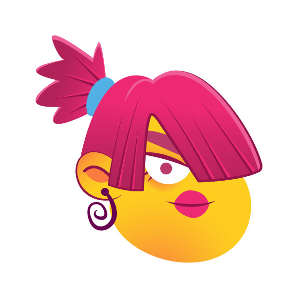 孤立的女性城市人物化身矢量图片下载