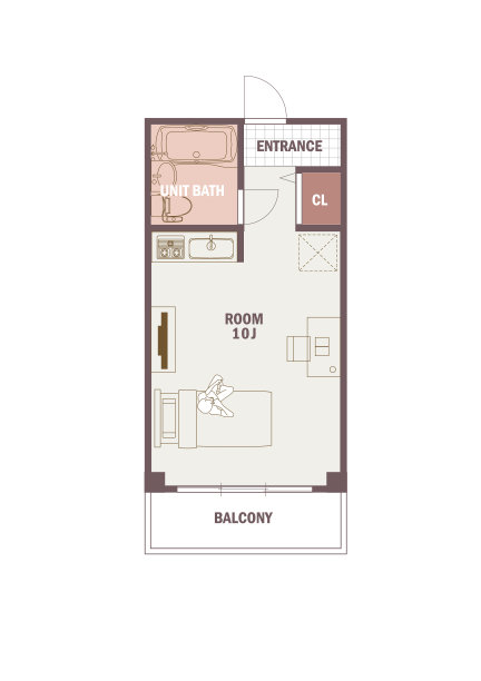 一室平面图01图片下载