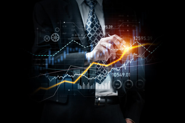 商人工作与数字金融业务图形感知技术图片下载