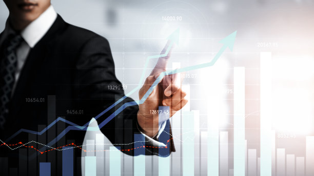 商人工作与数字金融业务图形感知技术图片下载