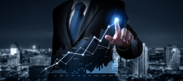 商人工作与数字金融业务图形感知技术图片下载