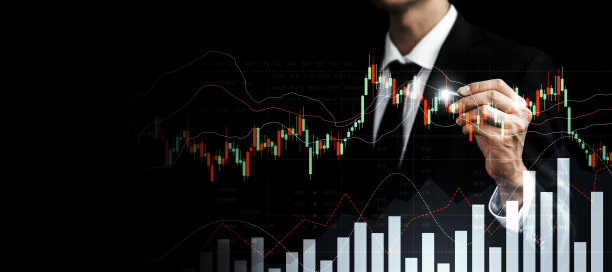 商人工作与数字金融业务图形感知技术图片下载