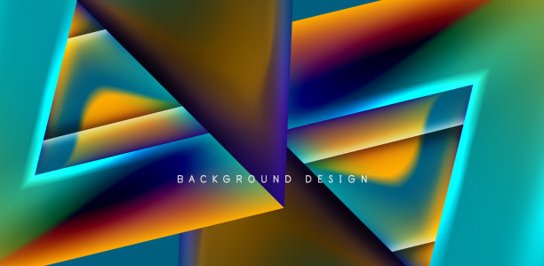 抽象烘焙与重叠三角形和图片下载