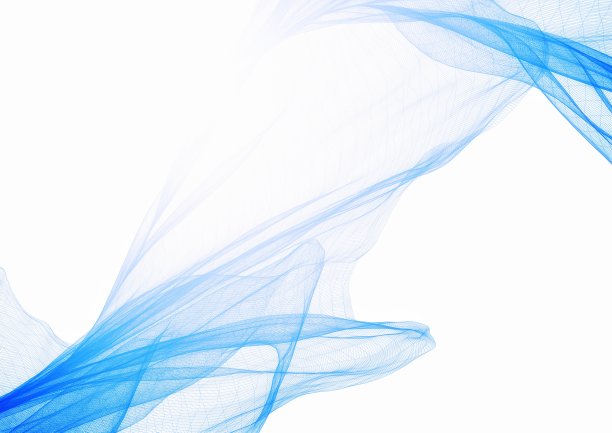 抽象的蓝色波浪和白色背景图片下载