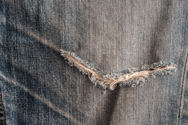 浅蓝色牛仔牛仔裤的破洞图案图片下载