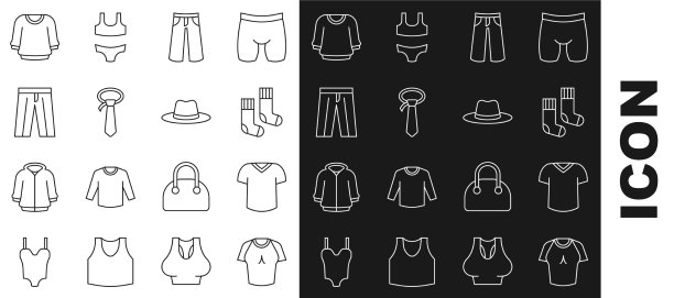 套行t恤袜子裤子领带毛衣和图片下载