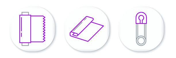 集线经典封闭钢安全别针纺织品图片下载