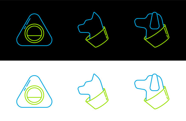 设置线狗宠物床和猫图标图片下载