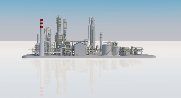 三维植物烟囱建造模型图片下载