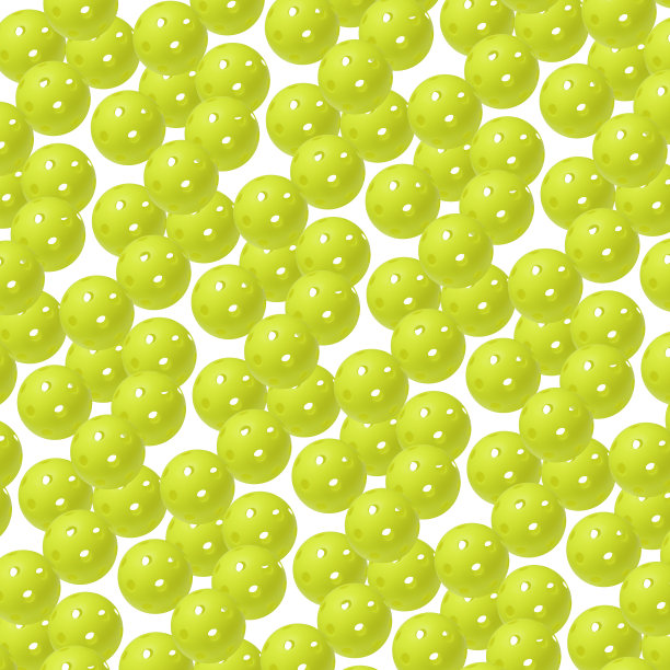 白色背景上孤立的绿色匹克球。图片下载