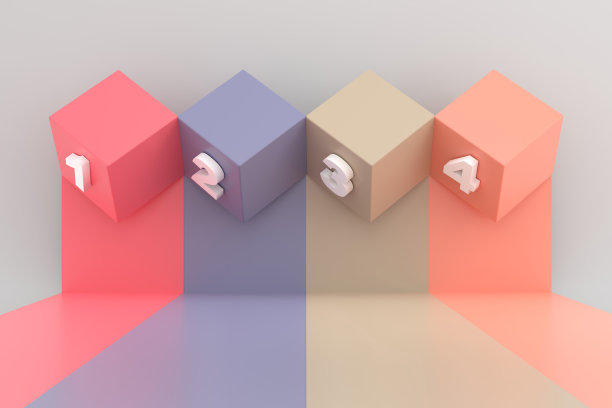 一套信息图表彩色横幅广场部分图片下载