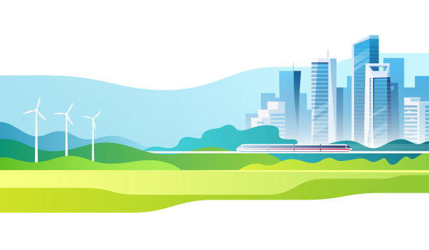 抽象的城市景观。矢量插图。图片下载