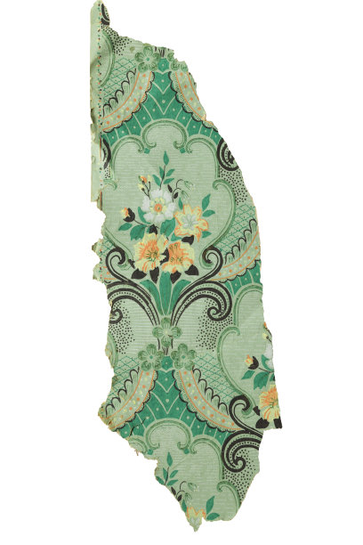 白色背景上破旧的壁纸。旧墙纸的纹理或背景。图片下载