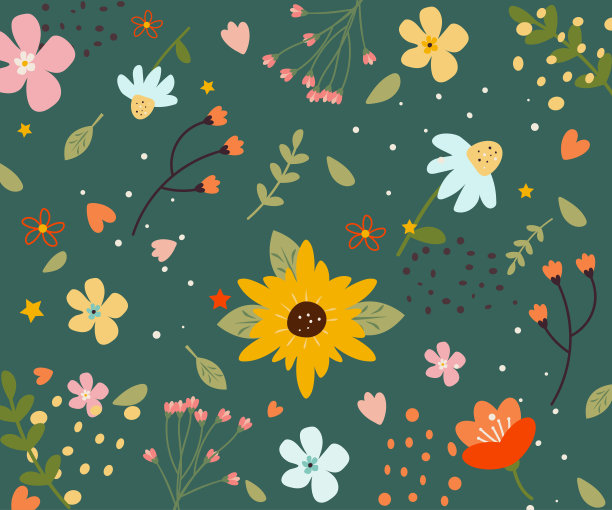 白色背景上的一组花。春天的花草。春天。图片下载