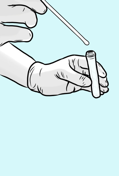 手持装有样品的试管的人图片下载