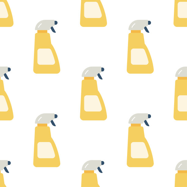 无缝模式搭配清洁用品，清洁家居。图片下载