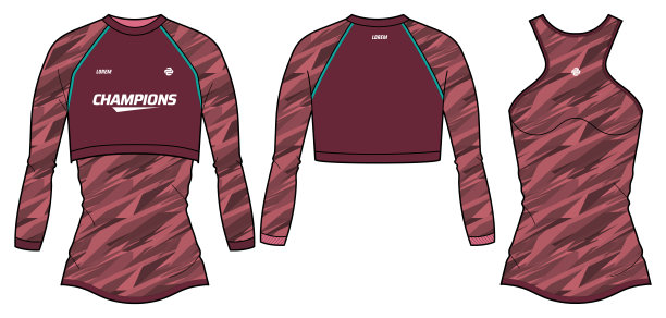 女士无袖背心运动T恤衫，长袖露脐上衣设计，适合女孩和女士的时尚插画，赛车背心适合运动服套装图片下载