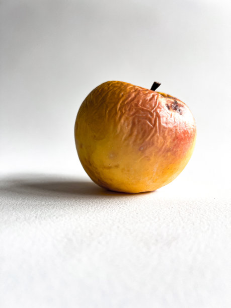白色背景上的烂红苹果图片下载