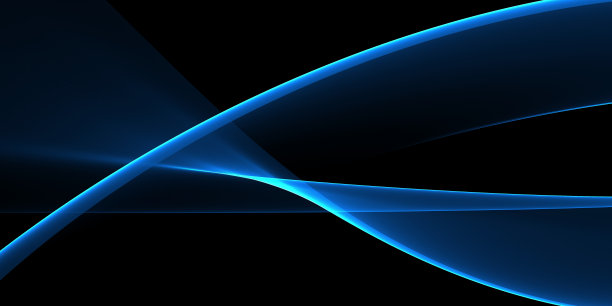 太空中的蓝色发光曲线图片下载