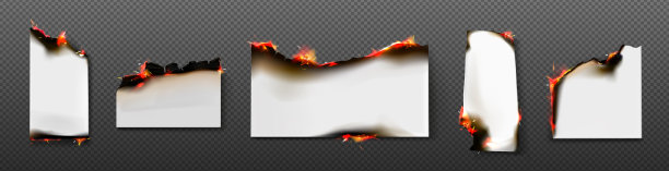 白纸笔记在火里烧，空白页烧集图片下载