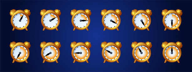 游戏时钟图标，时间动画精灵表图片下载