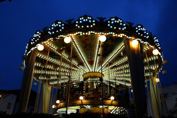 晚上和旋转木马结婚图片下载