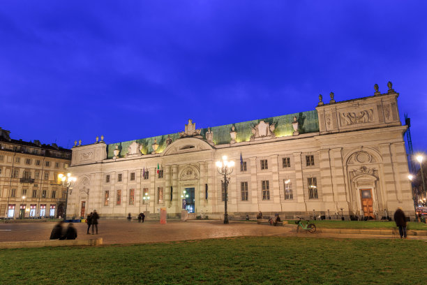 都灵国立大学图书馆，卡洛阿尔贝托广场，都灵图片下载