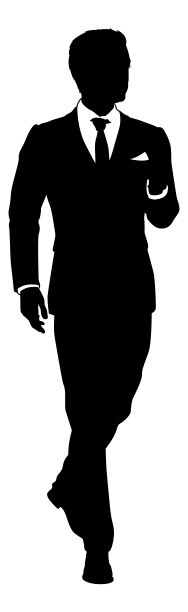西装剪影的商人图片下载