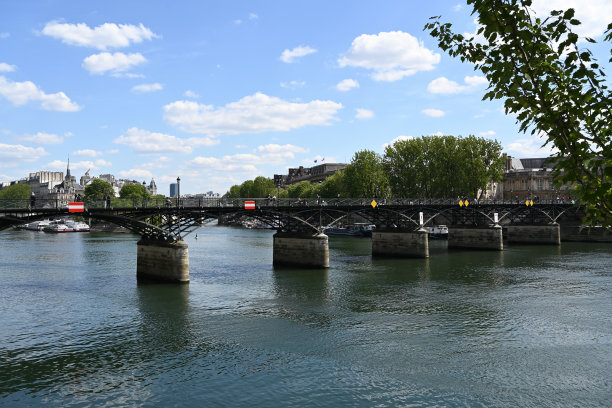 巴黎塞纳河上的一座桥图片下载