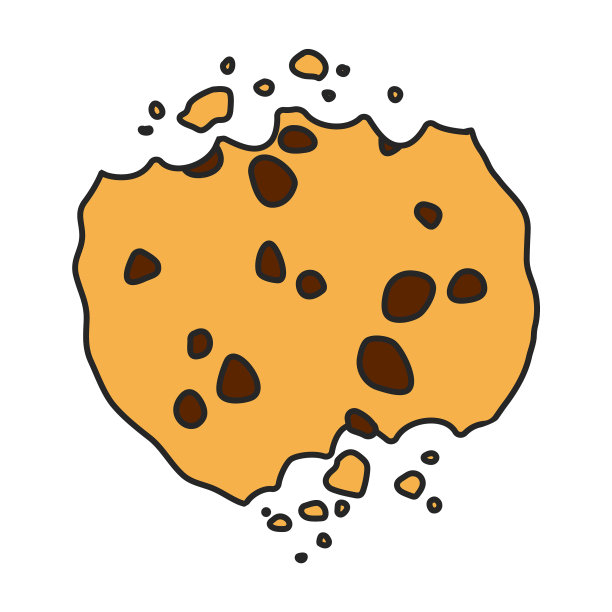 饼干碎屑图标颜色标志图片下载