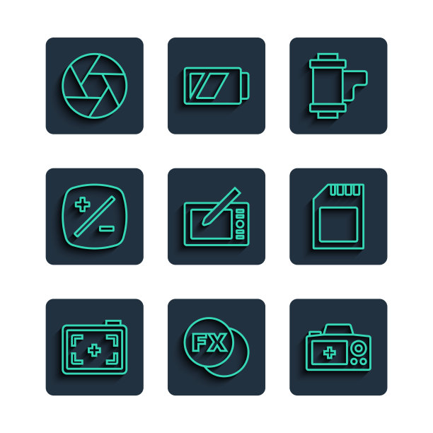 设置线照片相机fx相机卷墨盒图片下载