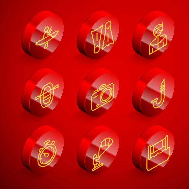 设置线皮艇和桨鳍游泳图片下载