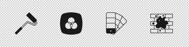 设置漆辊刷RGB和cmyk调色图片下载