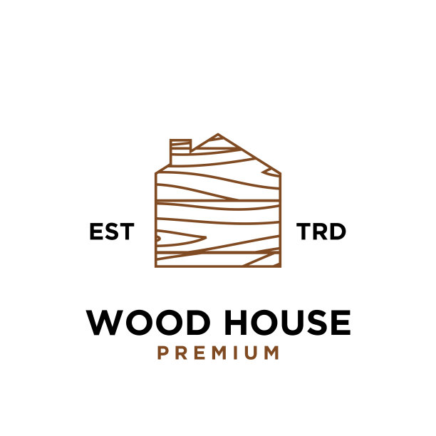 木房子图标设计矢量插图图片下载