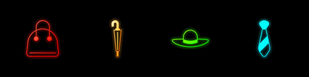 套装手提包雨伞优雅女士帽子领带图片下载