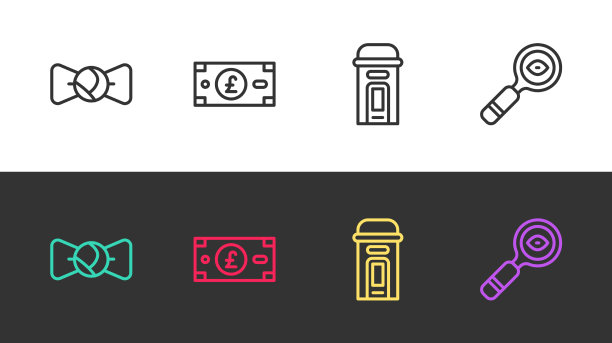 套行领结英镑货币伦敦图片下载