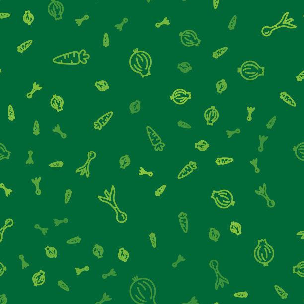 将胡萝卜、洋葱和大蒜切成无缝线图片下载