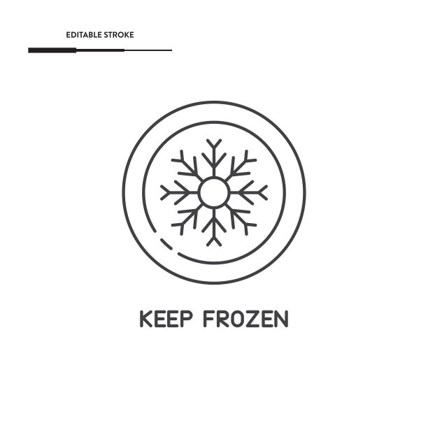 保持冻结图标矢量设计。图片下载