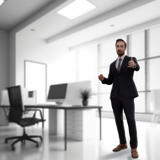 商人在工作场所展示图片下载