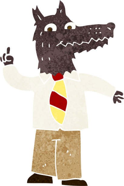 动漫生意狼带创意图片下载