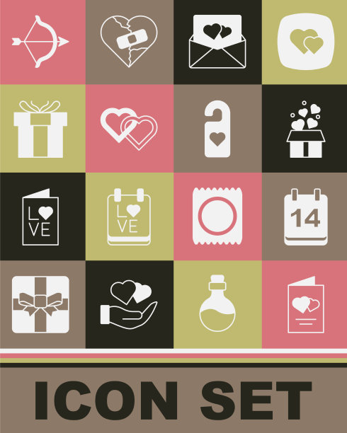 将情人节传单日历设置为二月图片下载