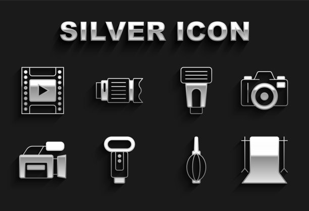 集照片相机闪光灯空照相馆灰尘图片下载