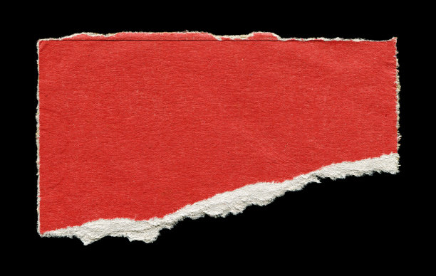 空白红纸背景隔离图片下载