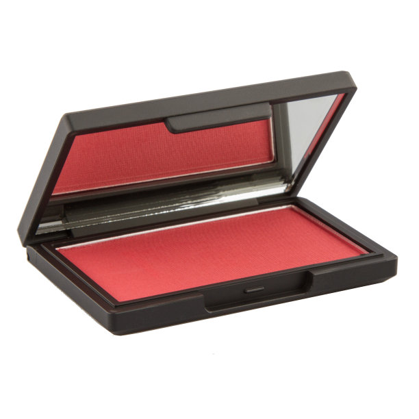 眼影盘与干腮红在一个黑色的盒子图片下载