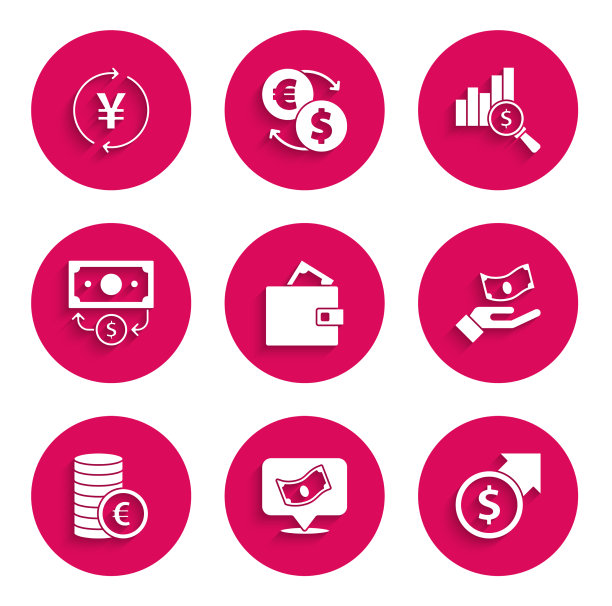 设置钱包与钱堆叠纸币图片下载