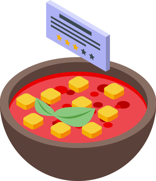 红汤图标等距烹饪控制图片下载