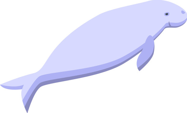 水生哺乳动物图标等长海牛图片下载