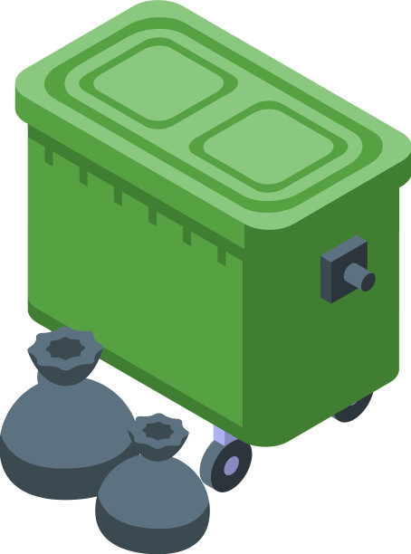 垃圾箱图标等距垃圾桶图片下载