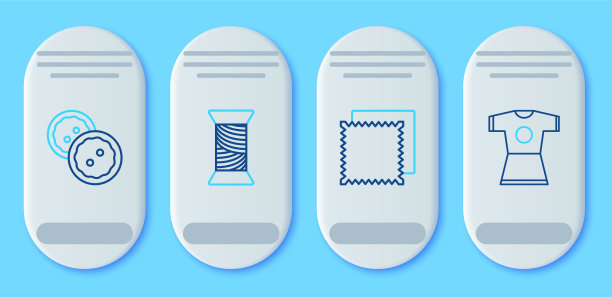 在线轴纺织织物上设置线缝纫线图片下载